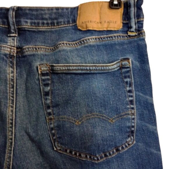 American Eagle Slim Straight Air Flex + Jean's Pre-Owned Size 34 X 30 - Picture 3 of 7